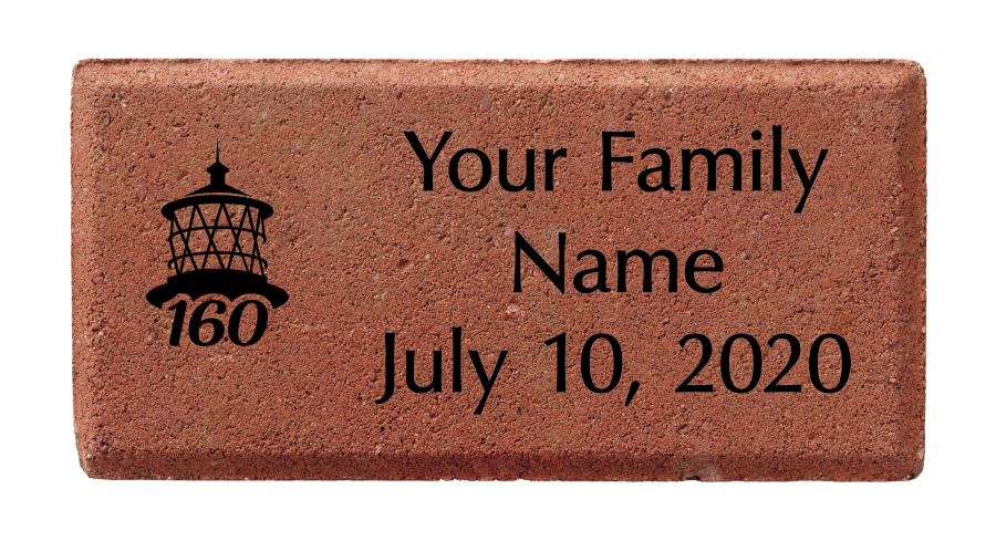 one solitary red brick