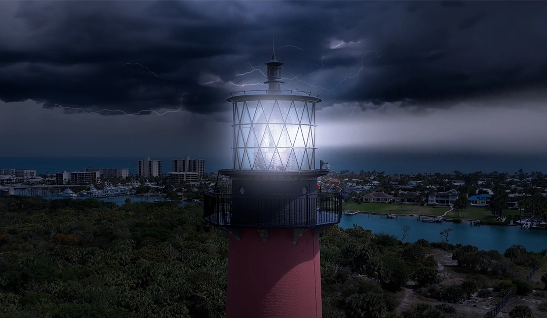 The Last Person to Turn the Jupiter Inlet Lighthouse Lens by Hand