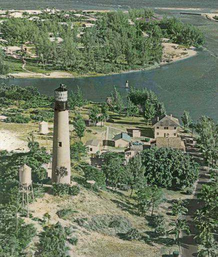 Jupiter Inlet Lighthouse circa 1959
