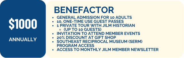 2026 Memberships Benefactor